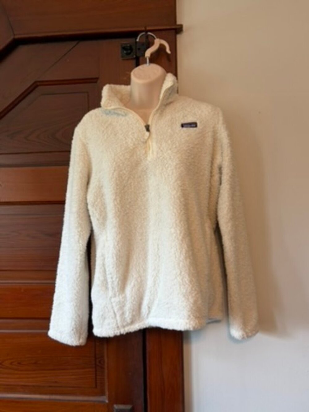 Patagonia Youth XXL White Fleece Quarter-Zip Jacket 🤍🏔️